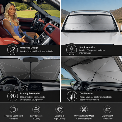 Foldable Windshield Sun Shade Umbrella