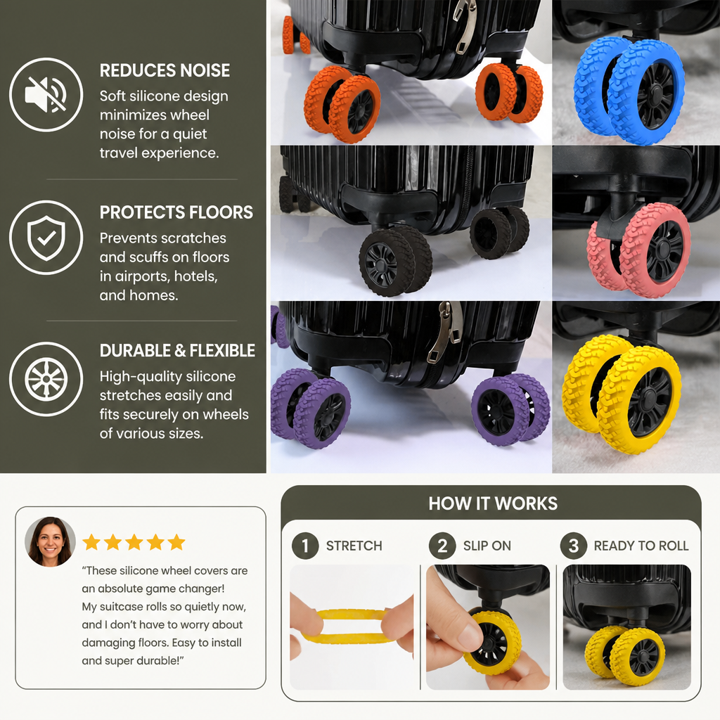 Wheel protector for luggage