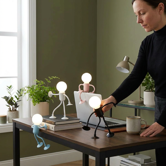 LED Lamp with Suction Cup – Interchangeable and Playful Design for Decoration
