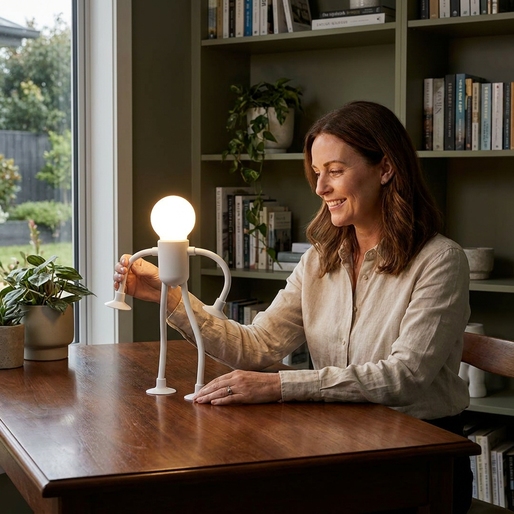 LED Lamp with Suction Cup – Interchangeable and Playful Design for Decoration