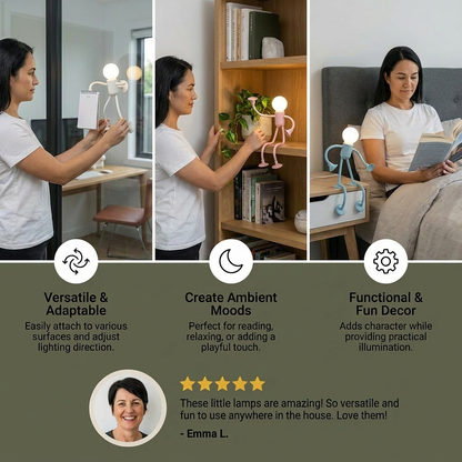 LED Lamp with Suction Cup – Interchangeable and Playful Design for Decoration