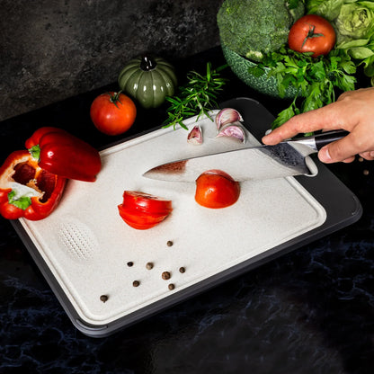 Hygienic Stainless Steel Cutting Board With Non - Slip Handle For Precise Cutting