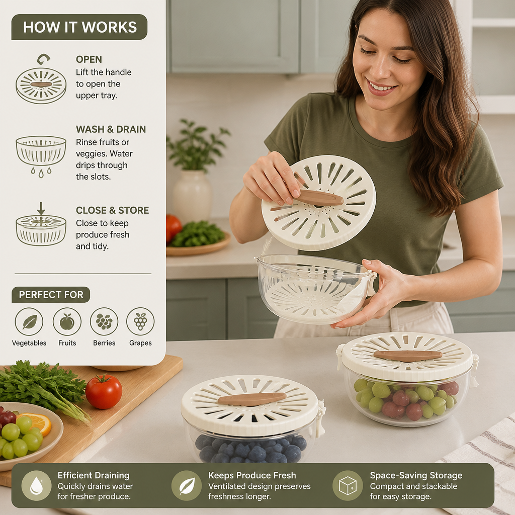 2in1 Draining Tray