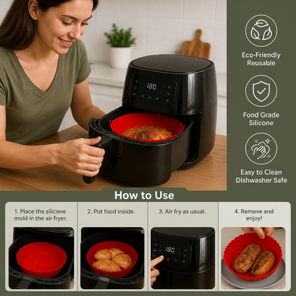 Reusable Non-Stick Silicone Mold for Air Fryer