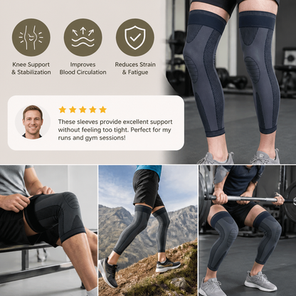 Elastic Knee Brace with Compression – Non-Slip & Stabilizing
