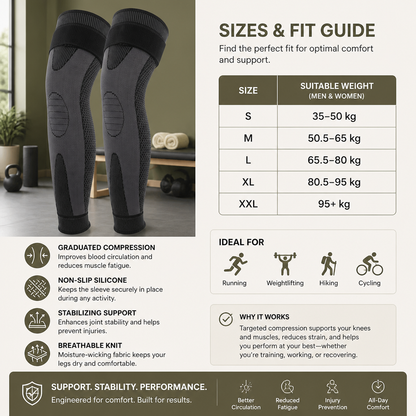 Elastic Knee Brace with Compression – Non-Slip & Stabilizing