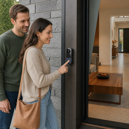 Wireless Smart Video Doorbell Camera – HD Security with Two-Way Talk & Motion Alerts