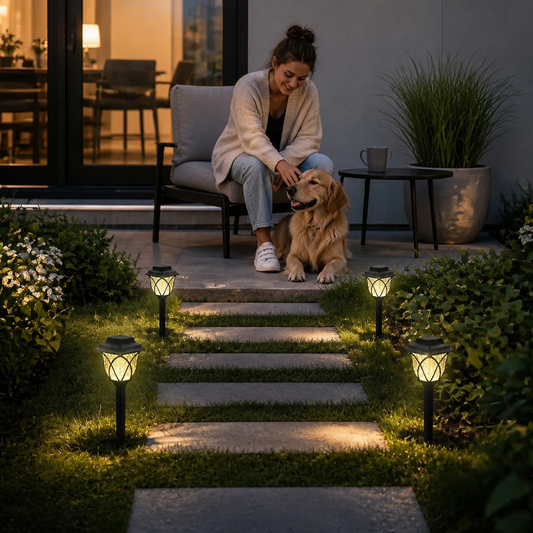 Solar LED Pathway Lights – Weatherproof Outdoor Garden Lighting