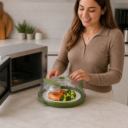 Microwave Cover – Heat-Resistant, Transparent and with Steam Vent