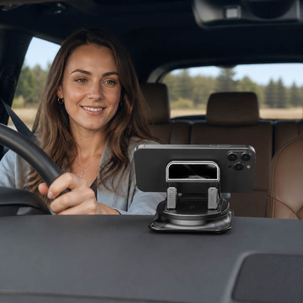 Car Phone Holder – Non-Slip Smartphone Mount for Dashboard & Center Console