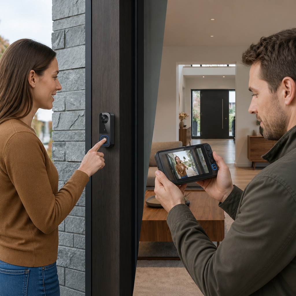 Wireless Smart Video Doorbell Camera – HD Security with Two-Way Talk & Motion Alerts