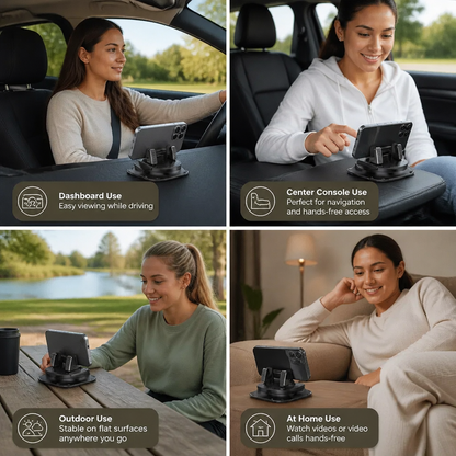 Car Phone Holder – Non-Slip Smartphone Mount for Dashboard & Center Console