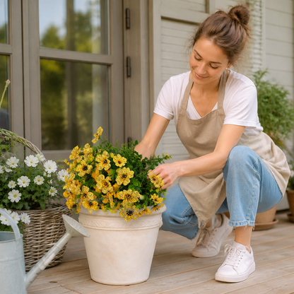 EverBloom No-Fade Artificial Wildflower Bouquet for Outdoor Planters