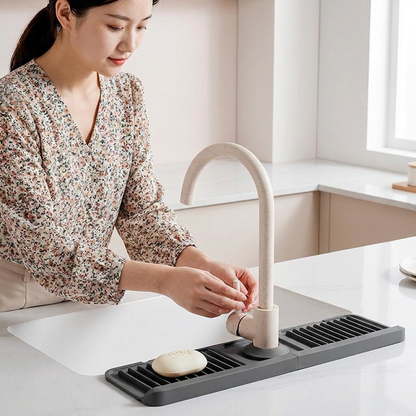 Silicone Faucet Splash Guard – Drip Mat for Sink & Basin