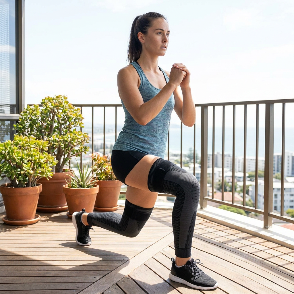 Elastic Knee Brace with Compression – Non-Slip & Stabilizing