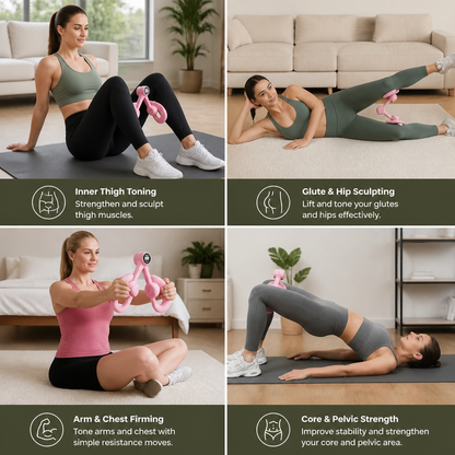 Adjustable Thigh & Glute Trainer – Foldable Resistance Fitness Equipment