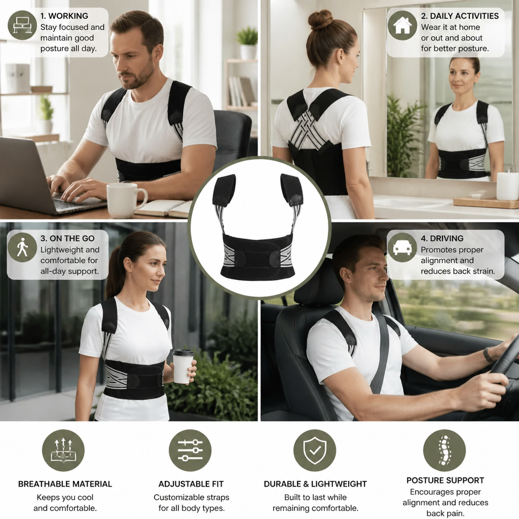 Comfortable Back Posture Corrector Belt