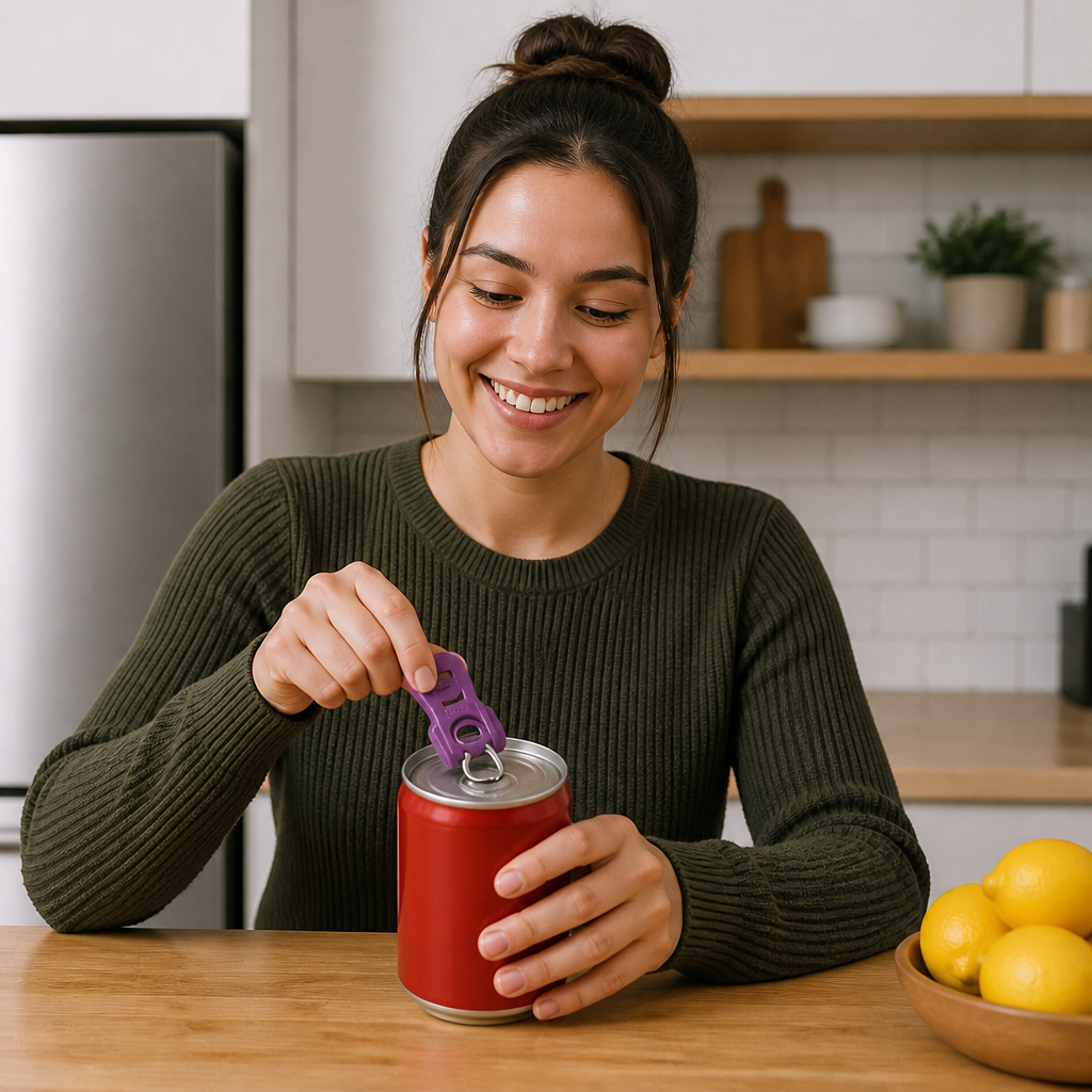 Compact Can Opener – Effortless Opening with a Reliable and Dustproof Seal