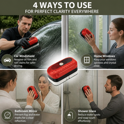 Water-Repellent Oil Film Brush for Perfect Visibility