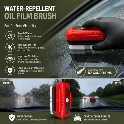 Water-Repellent Oil Film Brush for Perfect Visibility
