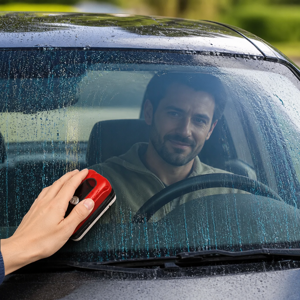Water-Repellent Oil Film Brush for Perfect Visibility