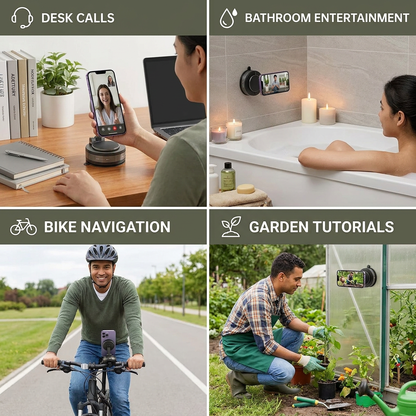 Magnetic Suction Cup – Extendable 360° Phone Holder with Vacuum Lock