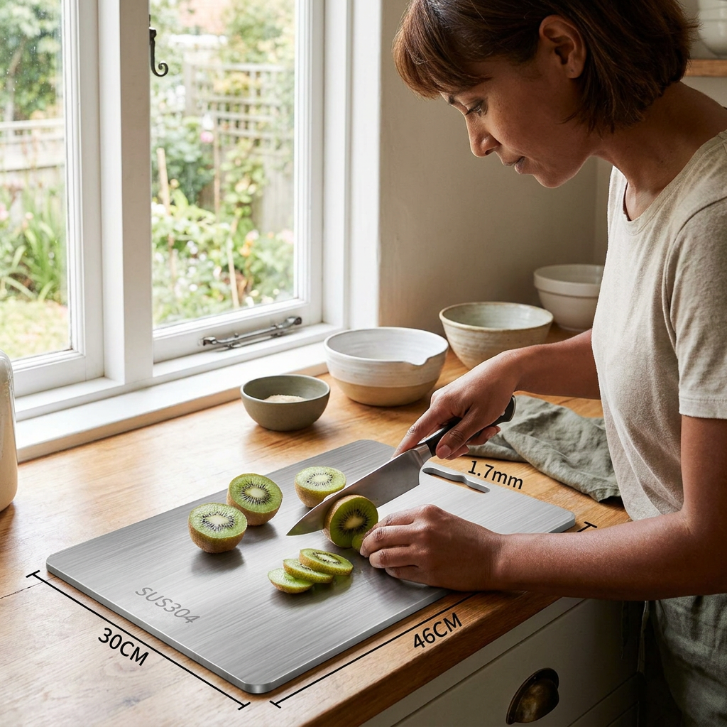 Titan Pro – Premium German Stainless Steel Cutting Board