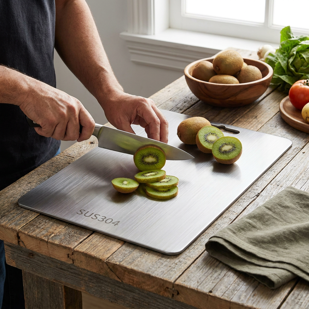 Titan Pro – Premium German Stainless Steel Cutting Board