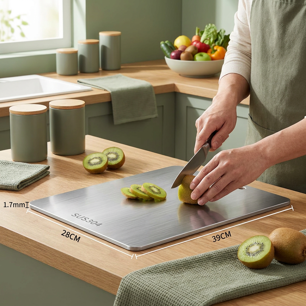 Titan Pro – Premium German Stainless Steel Cutting Board