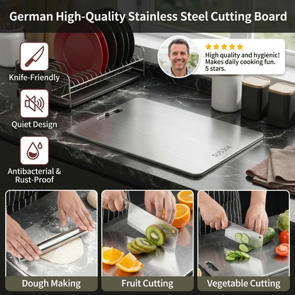 Titan Pro – Premium German Stainless Steel Cutting Board