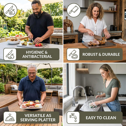 Titan Pro – Premium German Stainless Steel Cutting Board