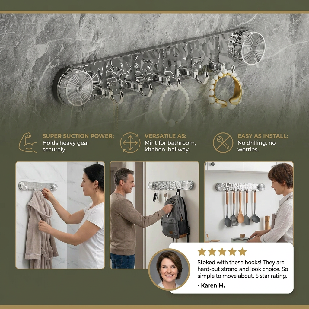 Practical Suction Cup Hooks