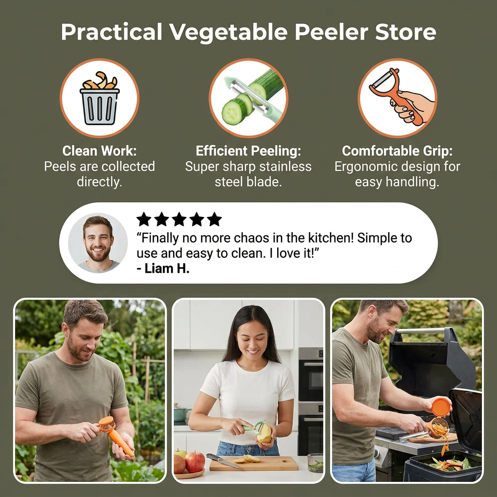 Practical Vegetable Peeler