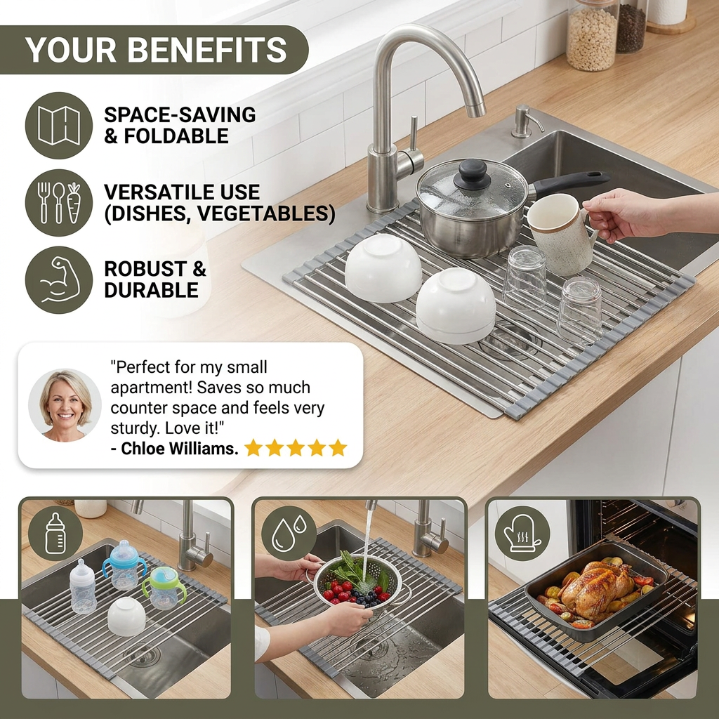 Roll-Up Drying Rack