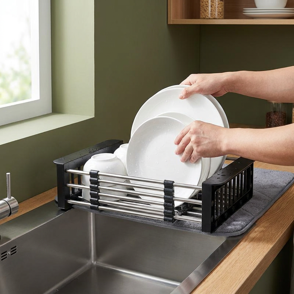 Adjustable Sink Drying Rack