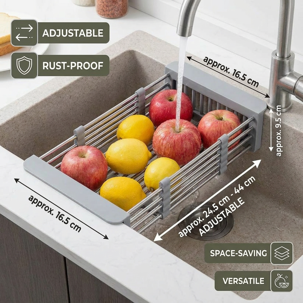 Adjustable Sink Drying Rack