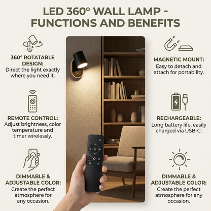 360° LED Wall Light