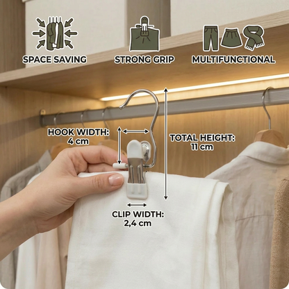 Multifunctional Pants Hangers – Space-Saving Clothing Clips