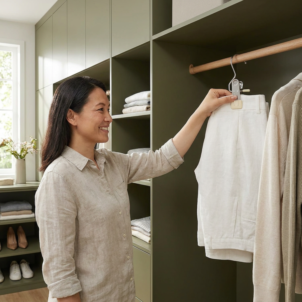 Multifunctional Pants Hangers – Space-Saving Clothing Clips