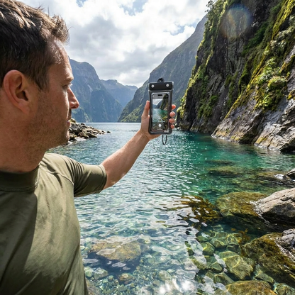 Waterproof Phone Pouch – Clear Touchscreen Case with Lanyard for Beach & Swimming