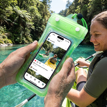 Waterproof Phone Pouch – Clear Touchscreen Case with Lanyard for Beach & Swimming