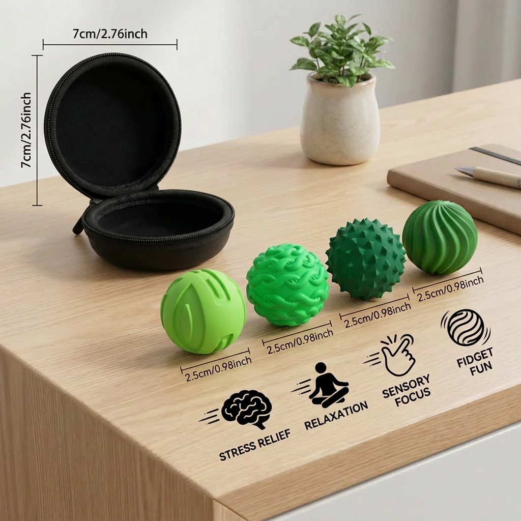 Magnetic Silicone Balls – Sensory Fidget Toy for Stress Relief and Relaxation