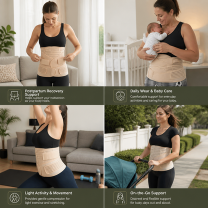 3-in-1 Postpartum Belly Support & Recovery Wrap