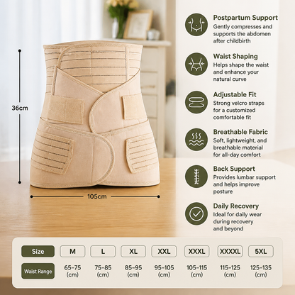 3-in-1 Postpartum Belly Support & Recovery Wrap