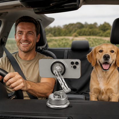Ultra-Strong Suction Durable Full-Metal Magnetic Car Phone Mount