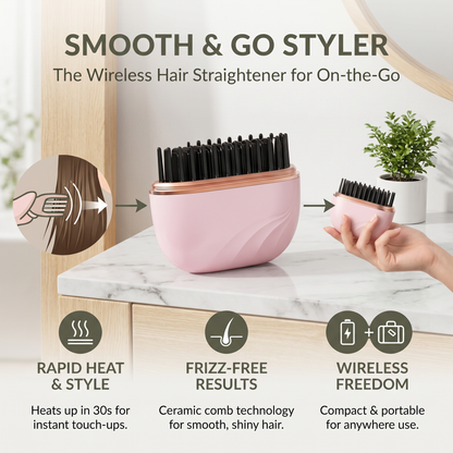 Smooth & Go Styler – The Wireless Hair Straightener for On-the-Go