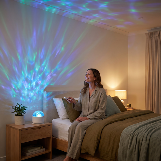 LED Northern Lights Projector Lamp – 16 Colors & Remote Control