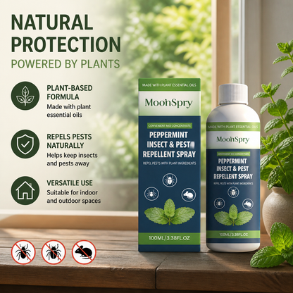 Peppermint Oil Insect & Pest Repellent Spray – For Home & Garden
