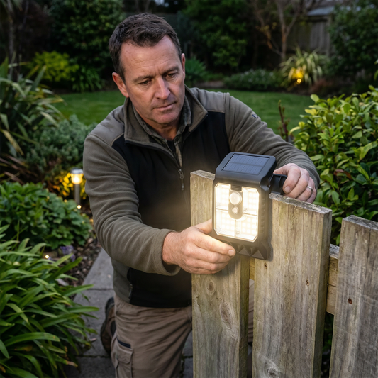 Practical Clip-On Solar Lamp with Motion Sensor