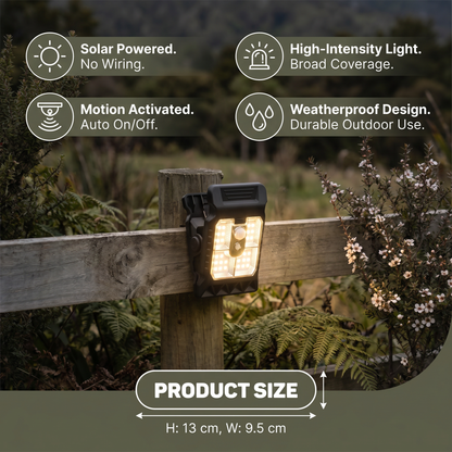 Practical Clip-On Solar Lamp with Motion Sensor